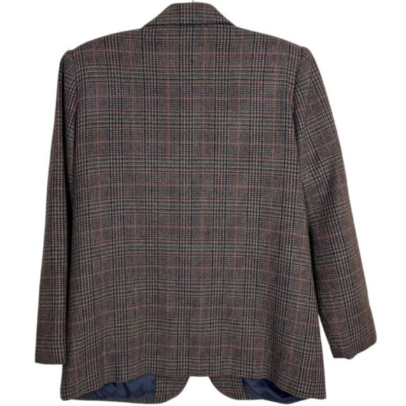 Sag Harbor brown vintage plaid blazer size 12 - Picture 4 of 5
